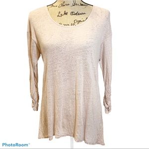 Gibson Long Sleeve Linen Top